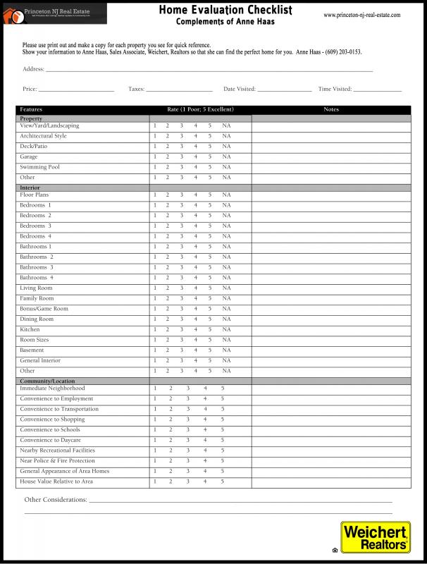 Free printable home inspection worksheet